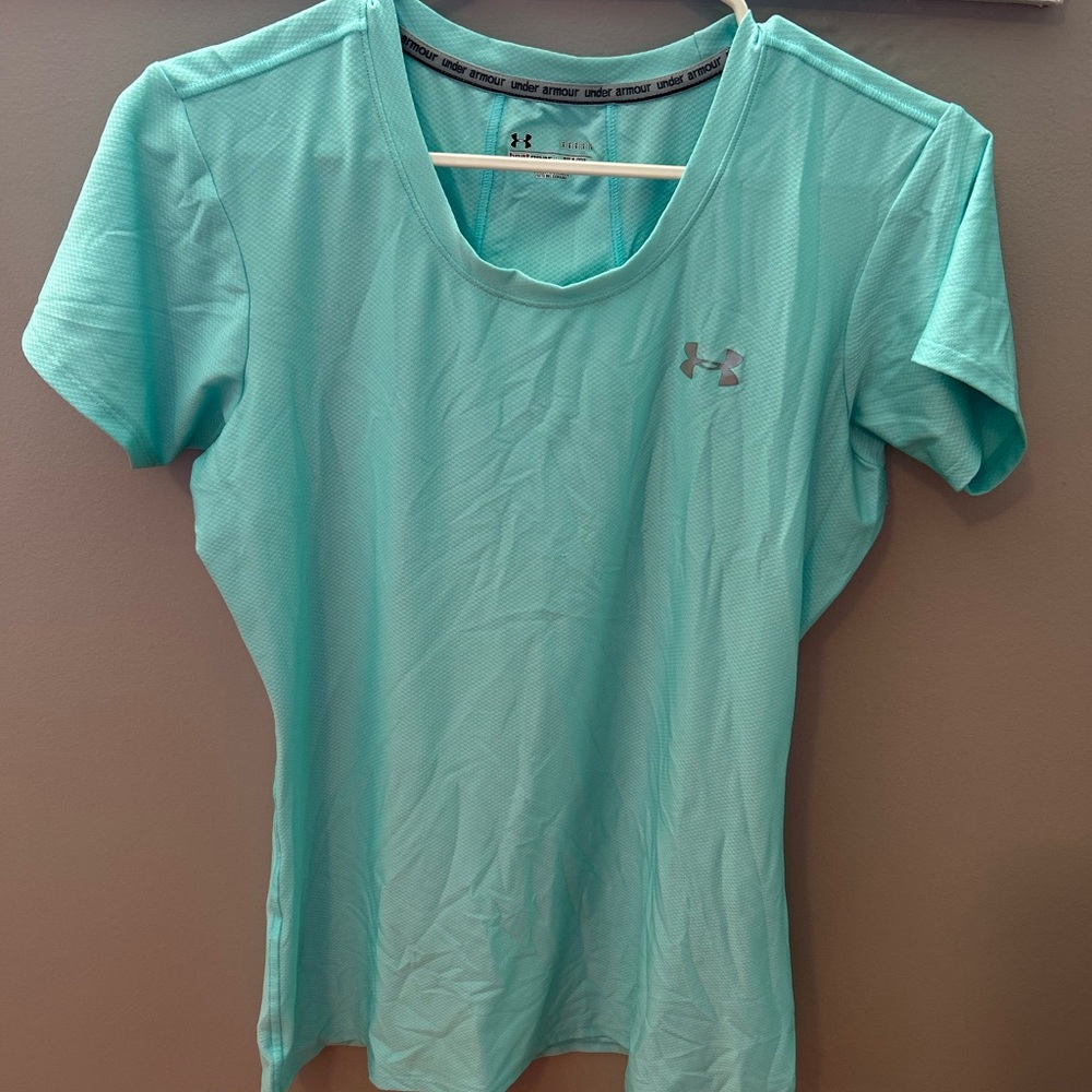 Under Armour Women's Light Blue Short Sleeve Tee